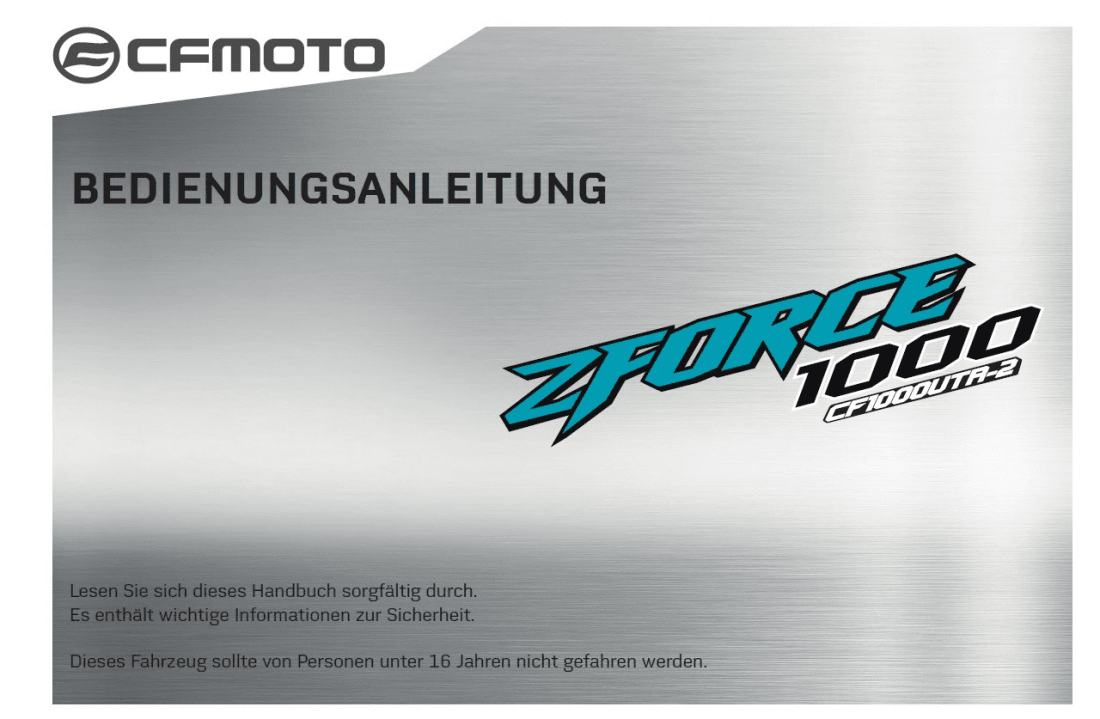 F38-D OWNER‘S MANUAL(GERMAN)