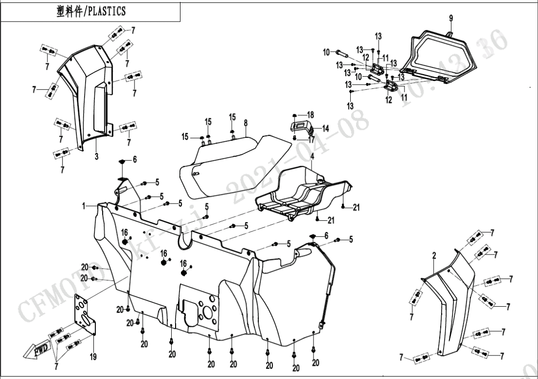 F04-3-V3 MIDDLE PLASTIC 1