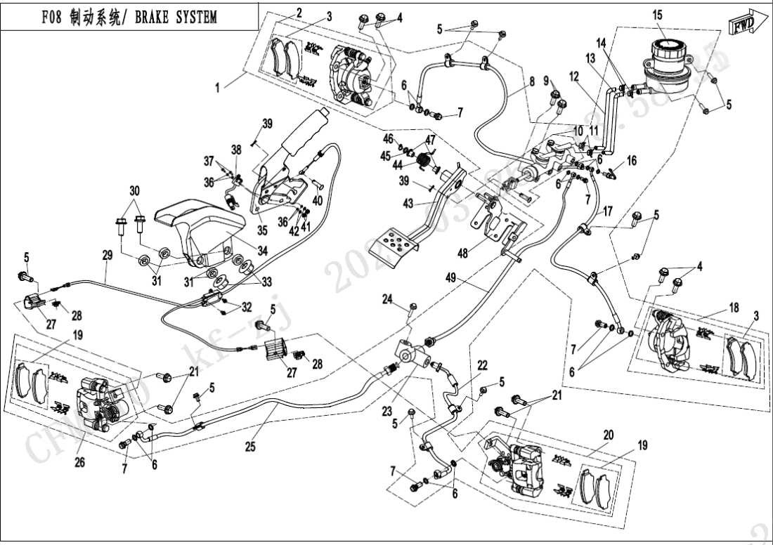 F08-A BRAKE SYSTEM(SUMITOMO)