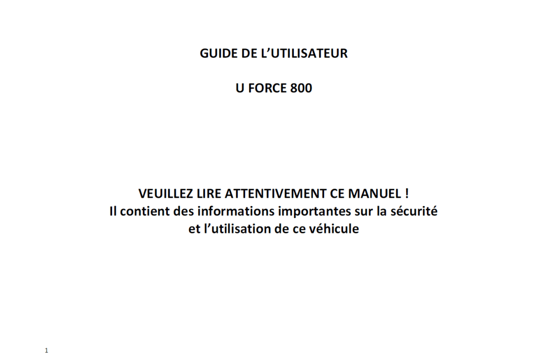 F38-B OWNER'S MANUAL(FRENCH)