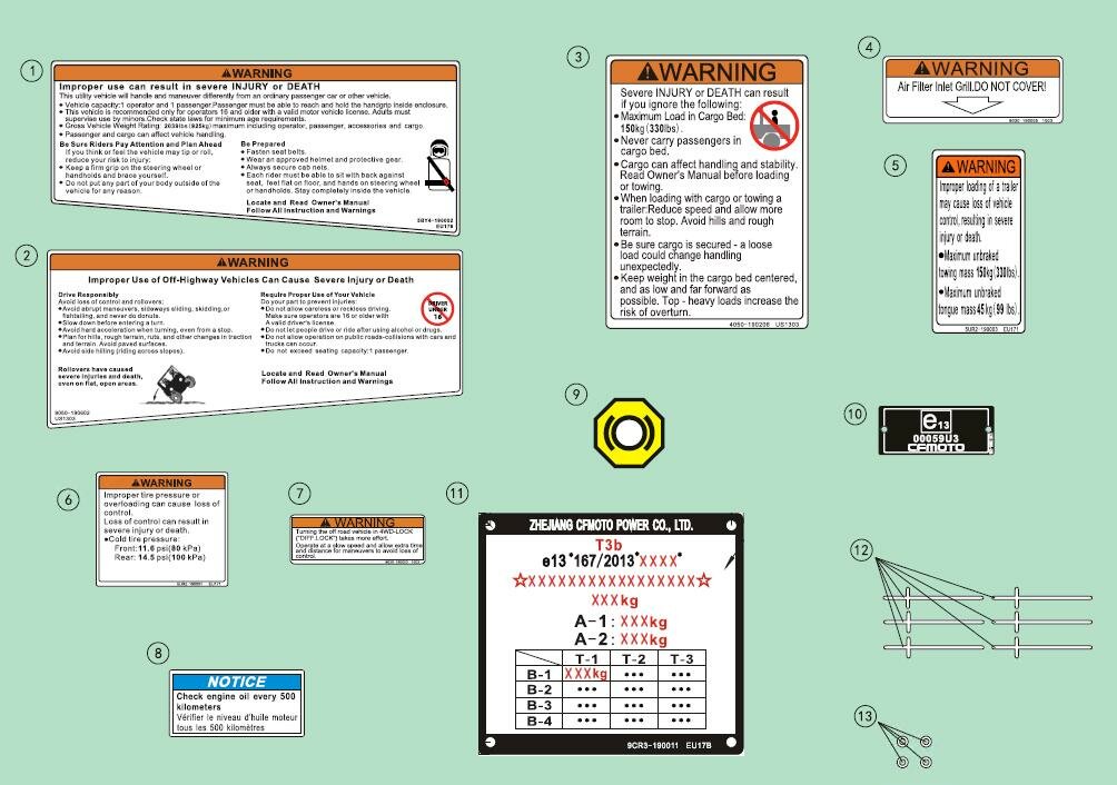 DECAL WARNING