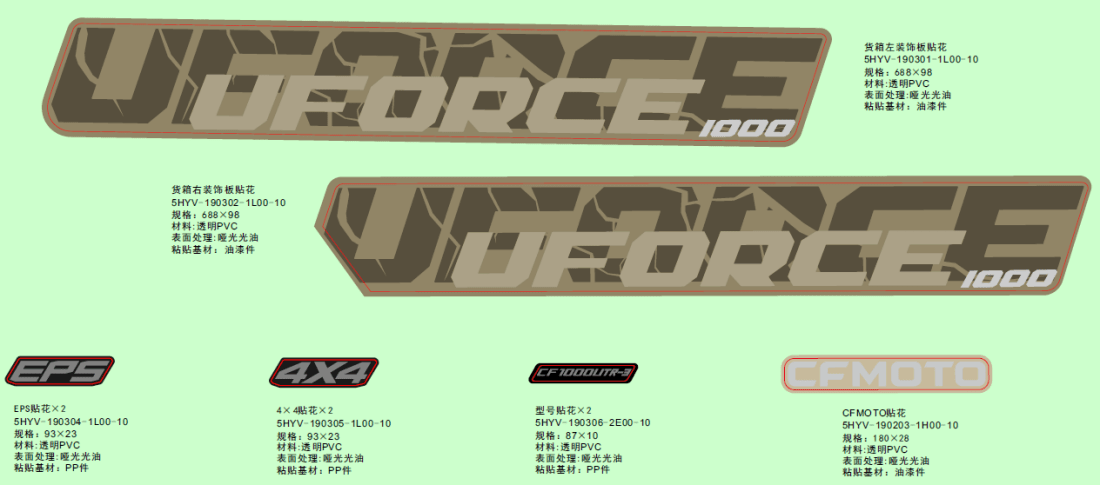 F19-2-B DECAL KITS(EU167,DESERT TAN)