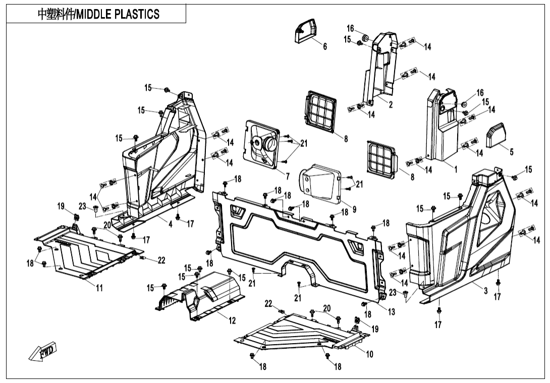 F04-3 MIDDLE PLASTICS