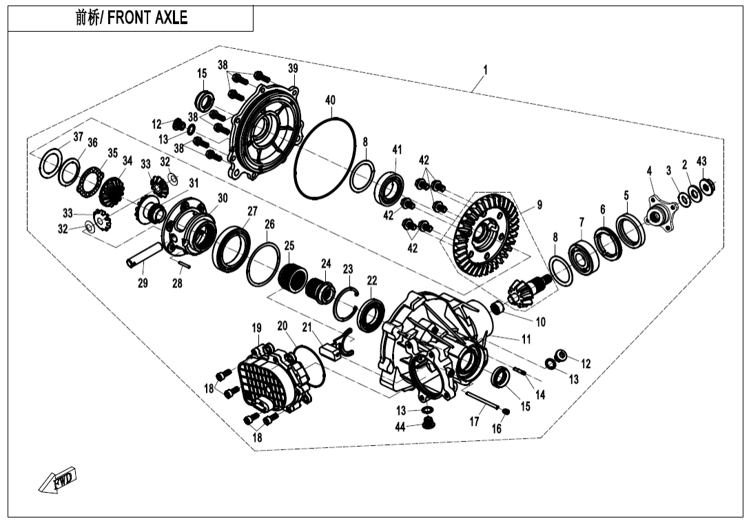F31 FRONT AXLE