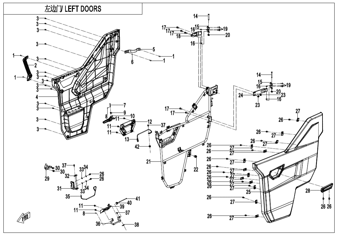 F37-2-V1 LEFT DOORS