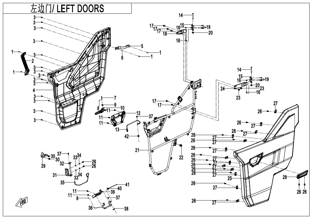 F37-2-V2 LEFT DOORS