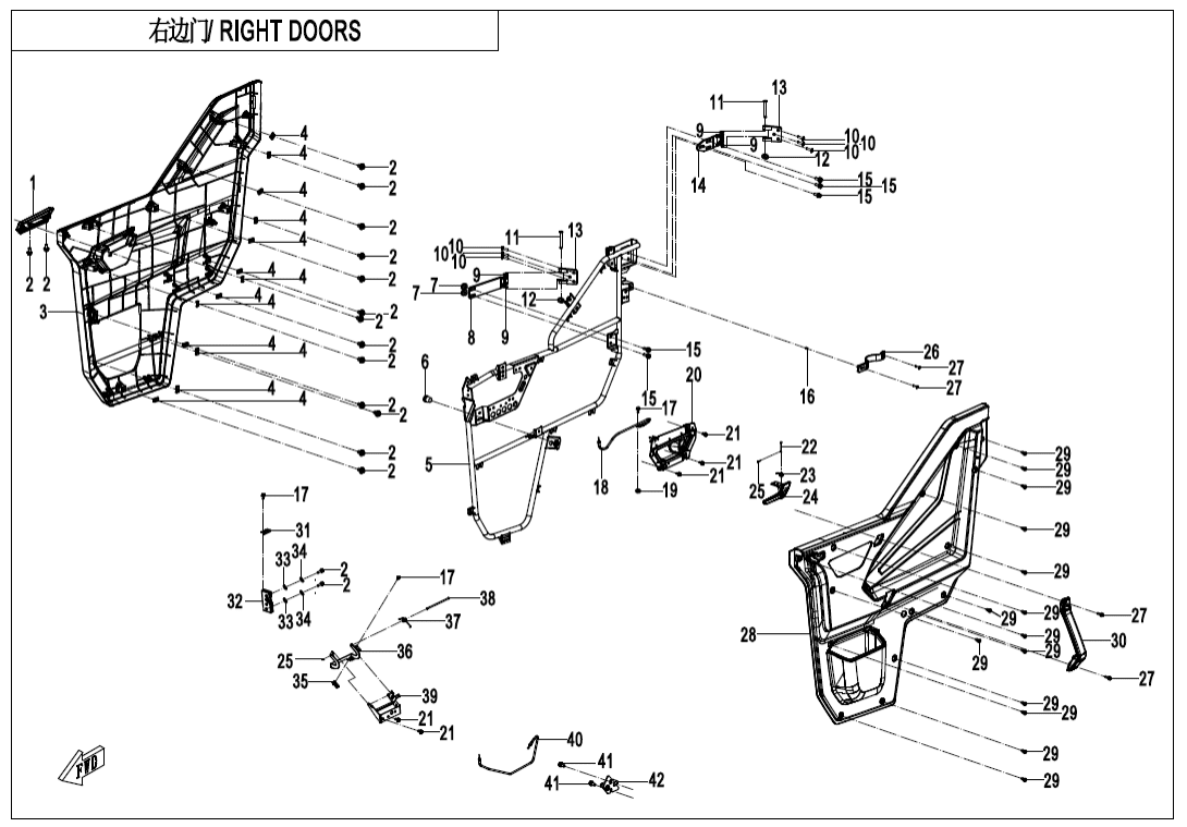 F37-4-V1 RIGHT DOORS