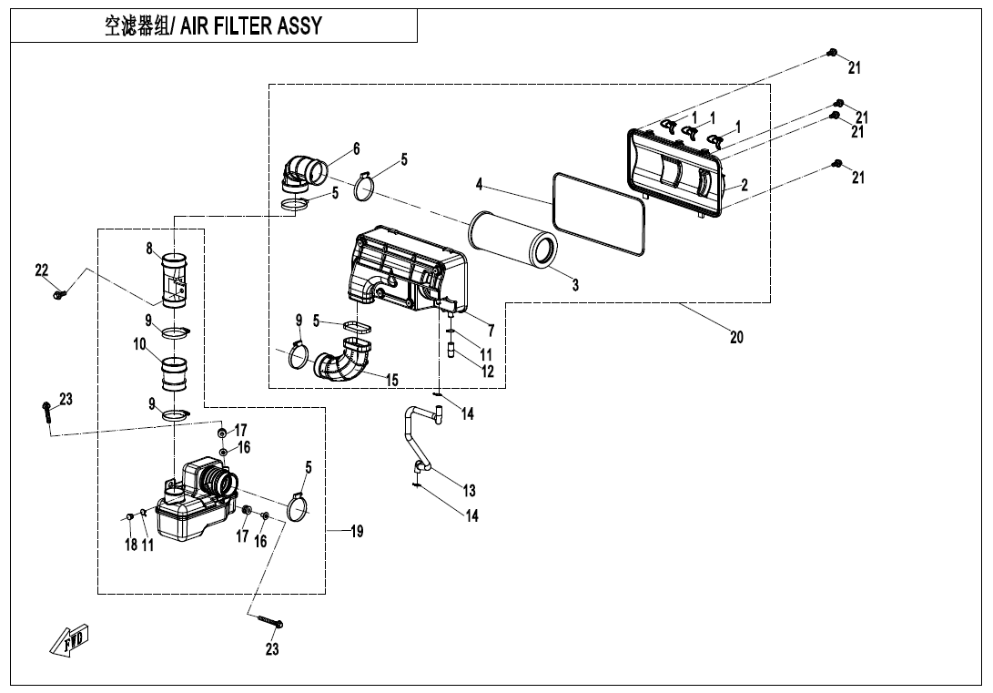 F41 AIR FILTER ASSY.