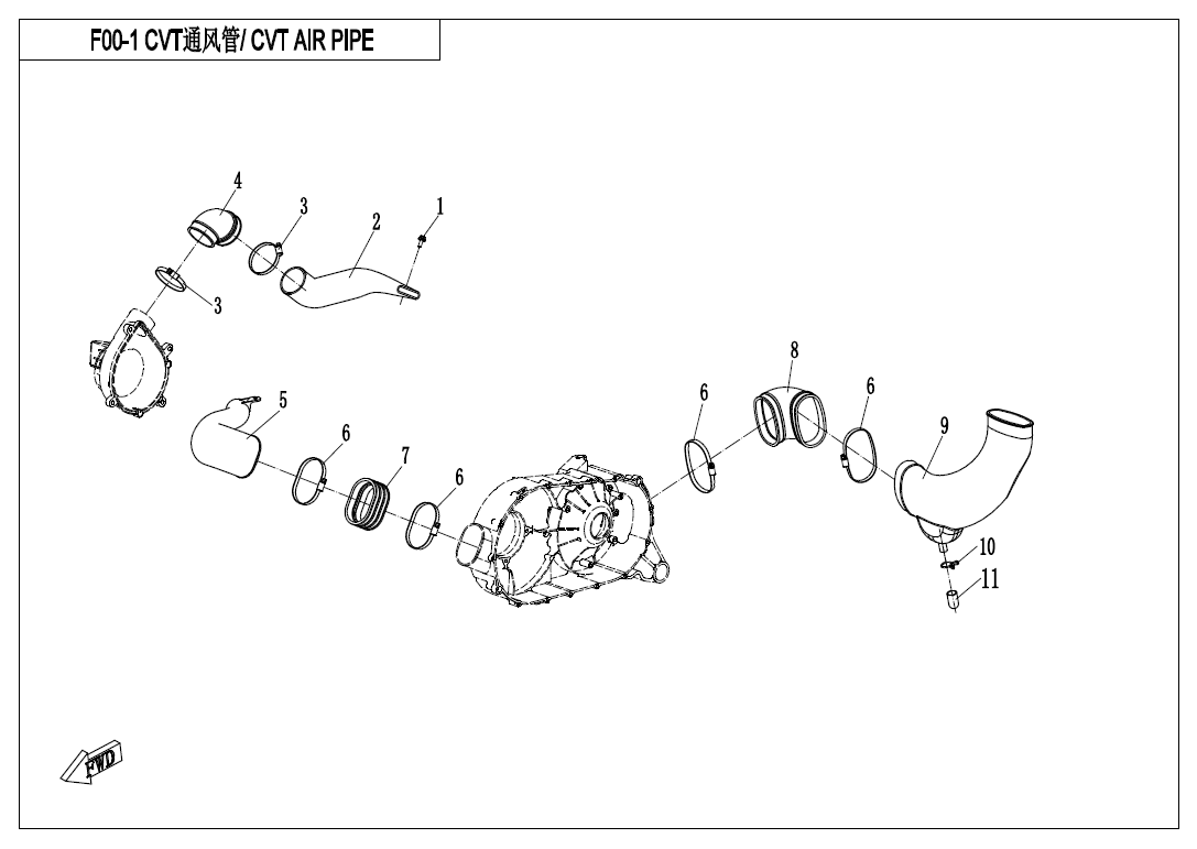 F00-1 CVT AIR PIPE@^SIDE COVER