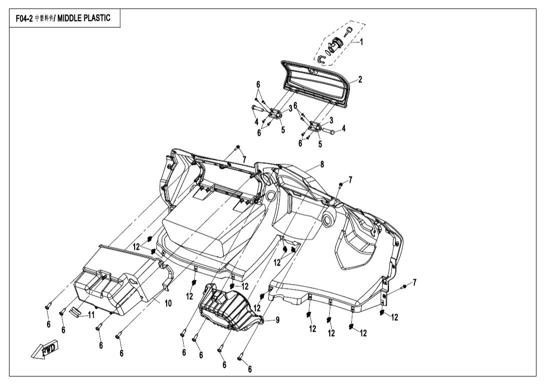 F04-2 MIDDLE PLASTIC