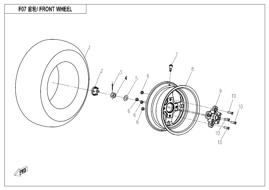 F07 FRONT WHEEL