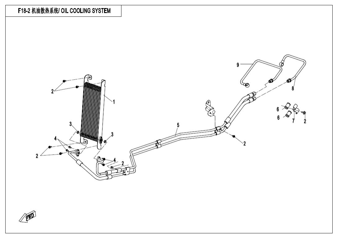 F18-2 OIL COOLING SYSTEM