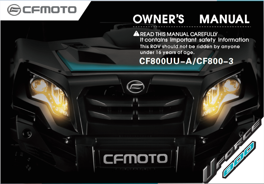 F38 OWNER'S MANUAL
