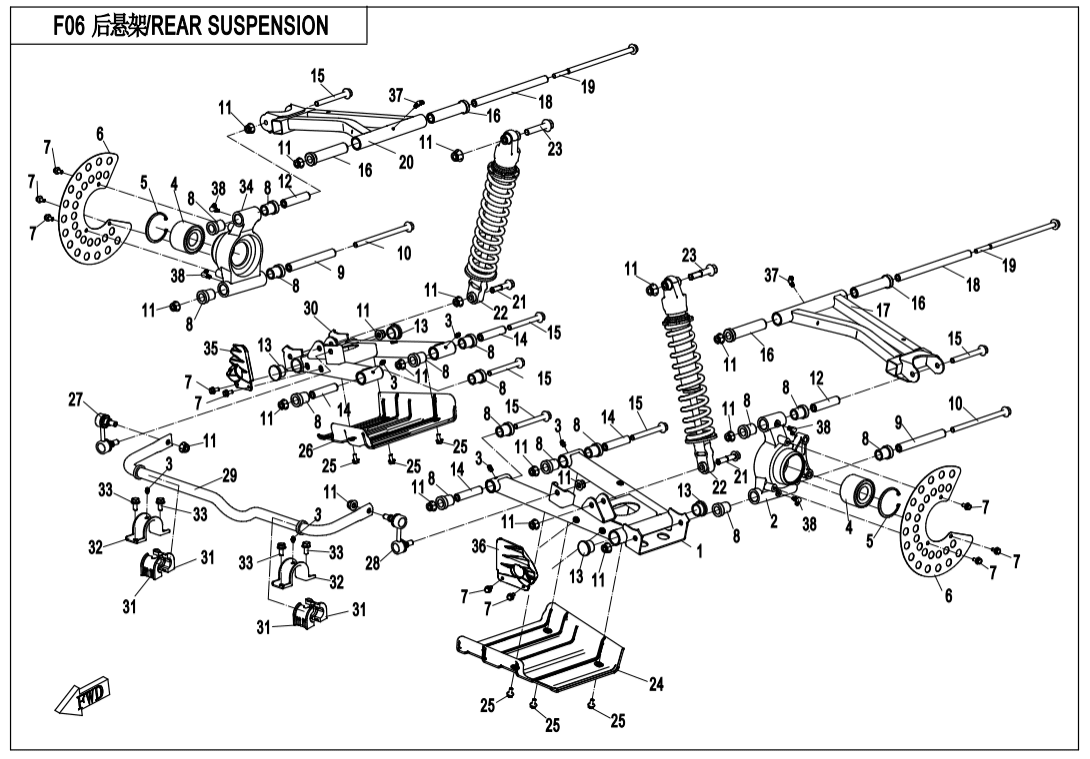 F06 REAR SUSPENSION