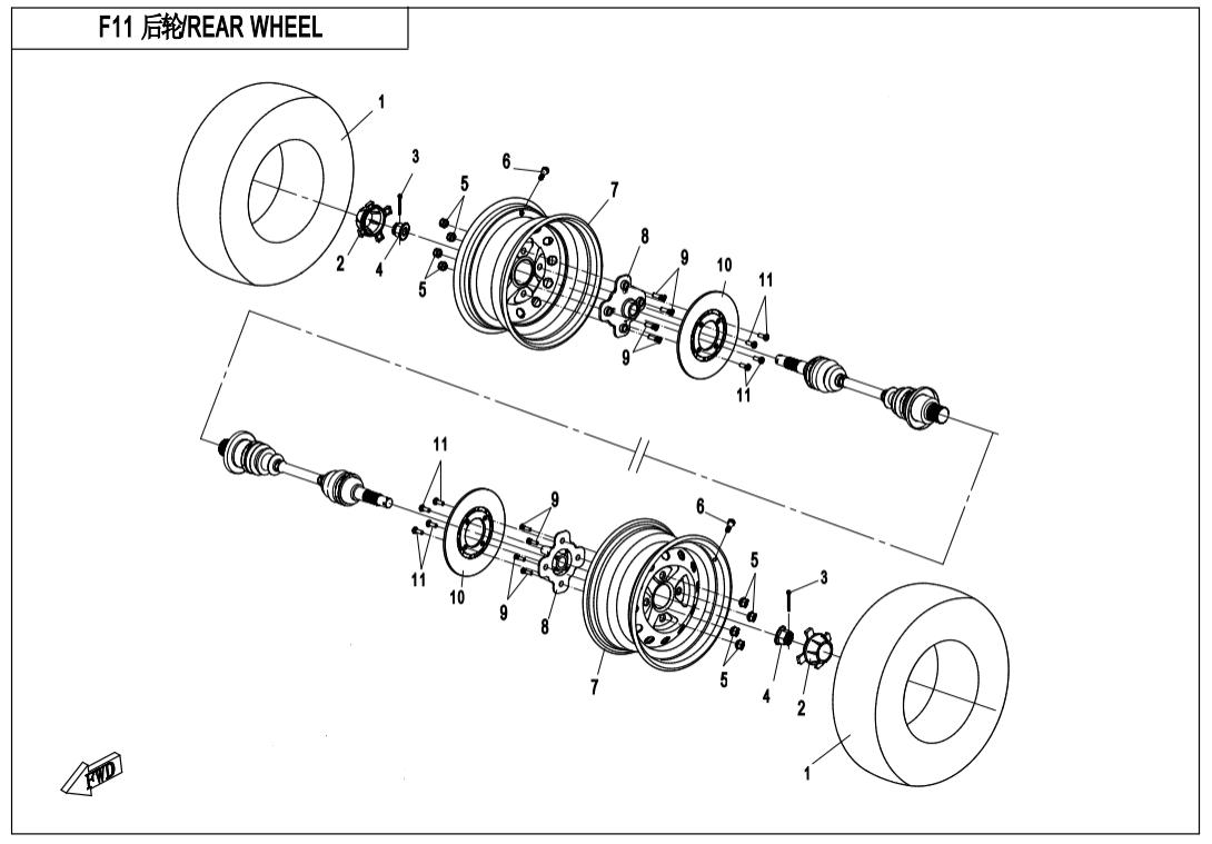 F11 REAR WHEEL