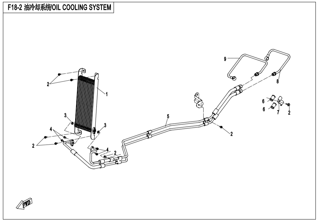F18-2 OIL COOLING SYSTEM