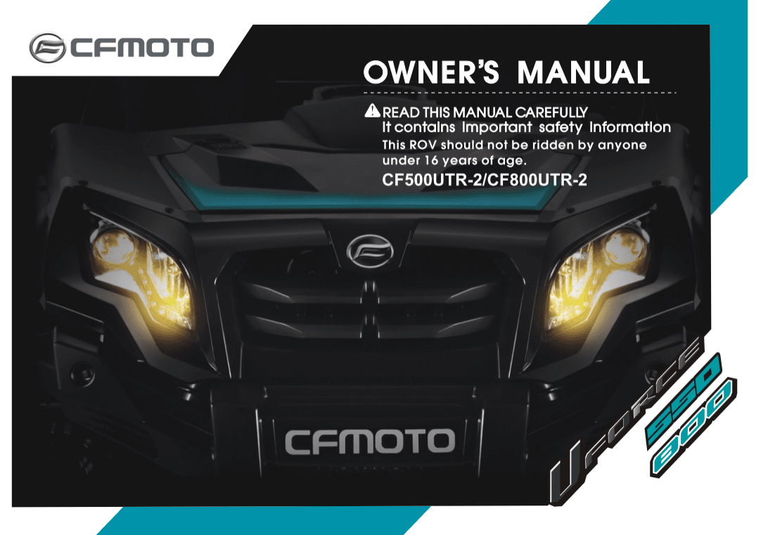 F38 OWNER'S MANUAL