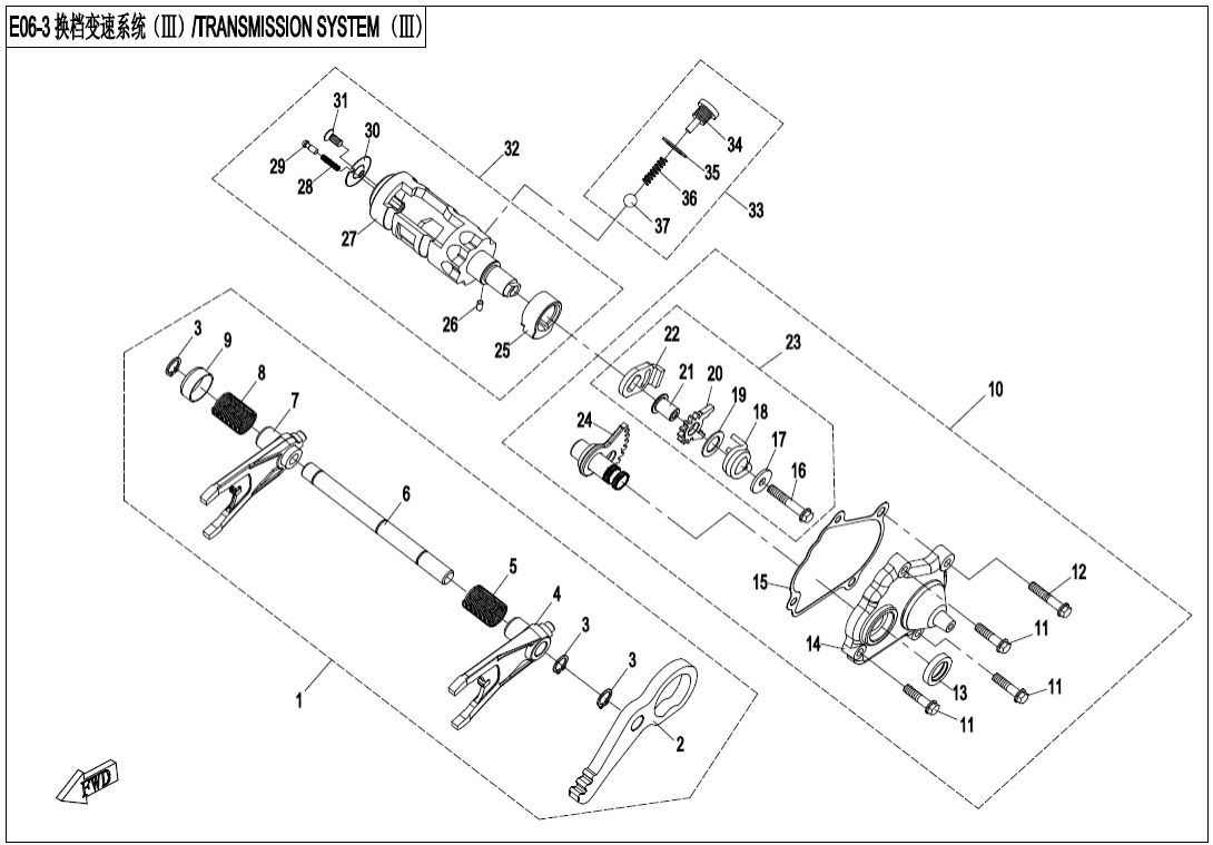 E06-3 TRANSMISSION SYSTEM(3)
