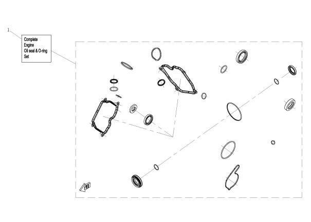 E30 ENGINE OIL SEAL @^O-RING
