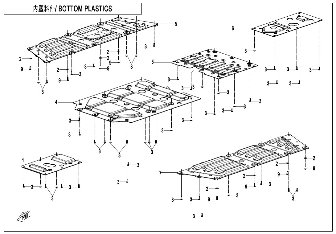 F04-5-V3 BOTTOM PLASTICS