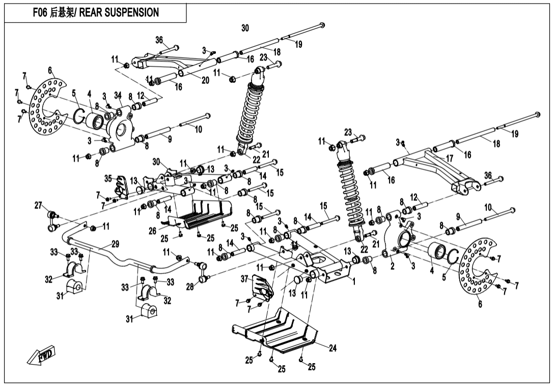 F06 REAR SUSPENSION