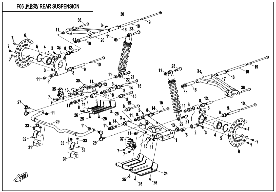 F06 REAR SUSPENSION