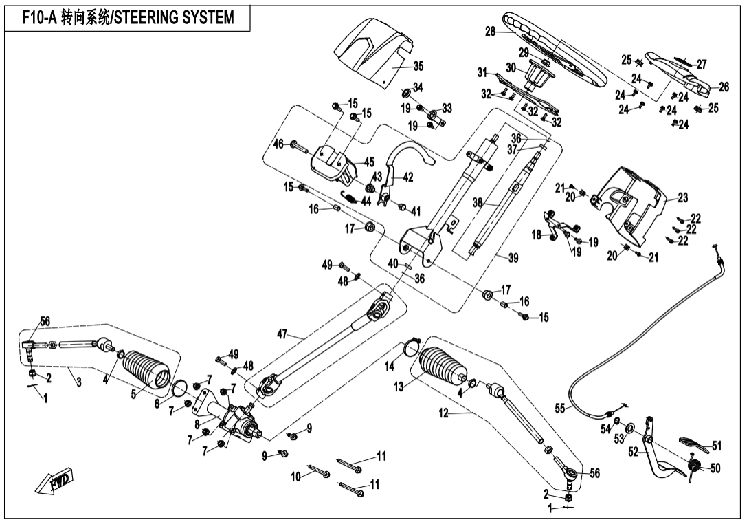 F10-A STEERING SYSTEM(WITHOUT EPS)