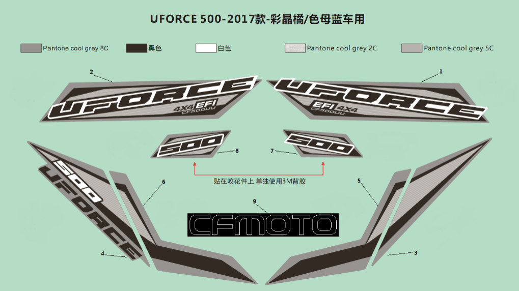INJECTED BLUE DECALS