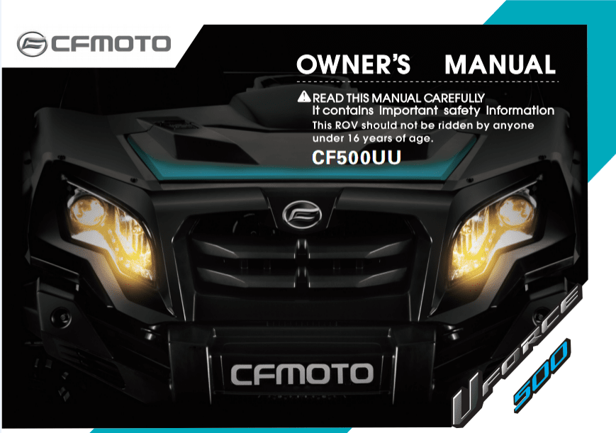 F38 OWNER'S MANUAL