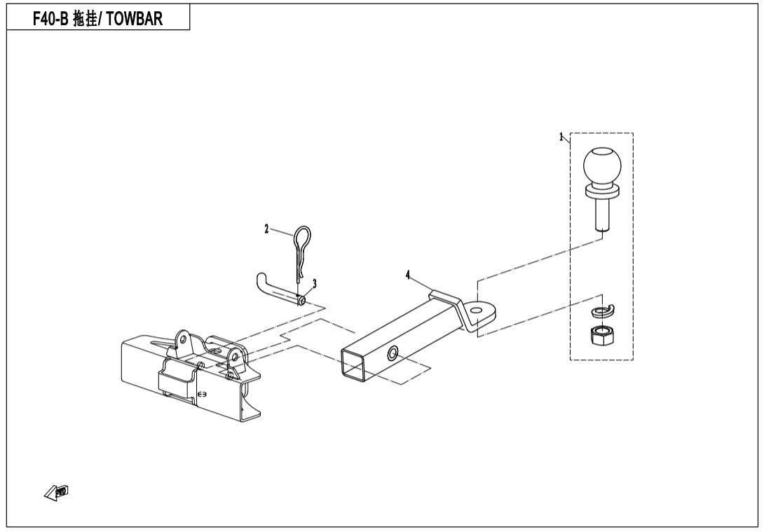 F40-B TOWBAR(NA 2017 VERSION)