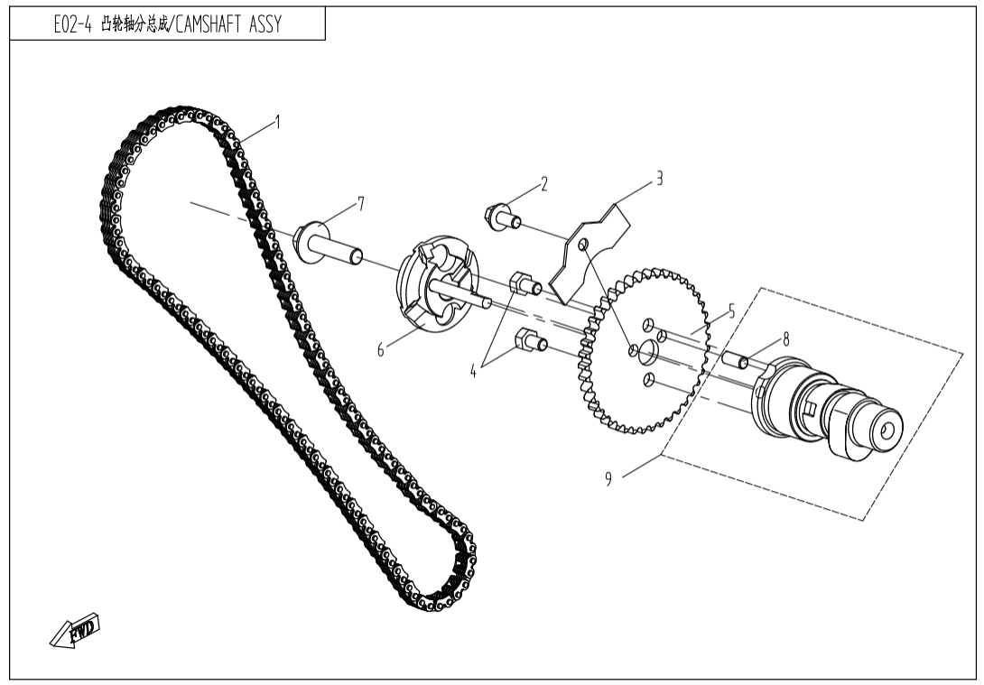 E02-4 CAMSHAFT ASSY