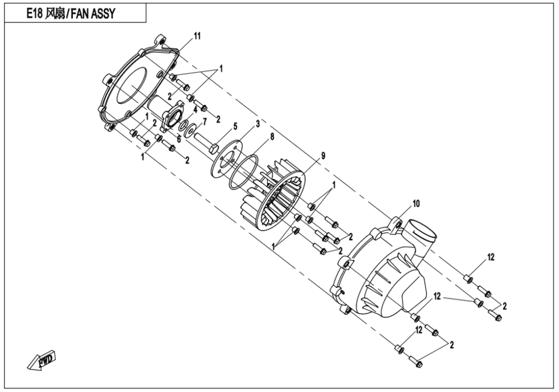 E18 FAN ASSY
