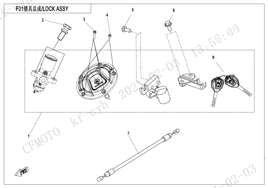 F01 LOCK KITS