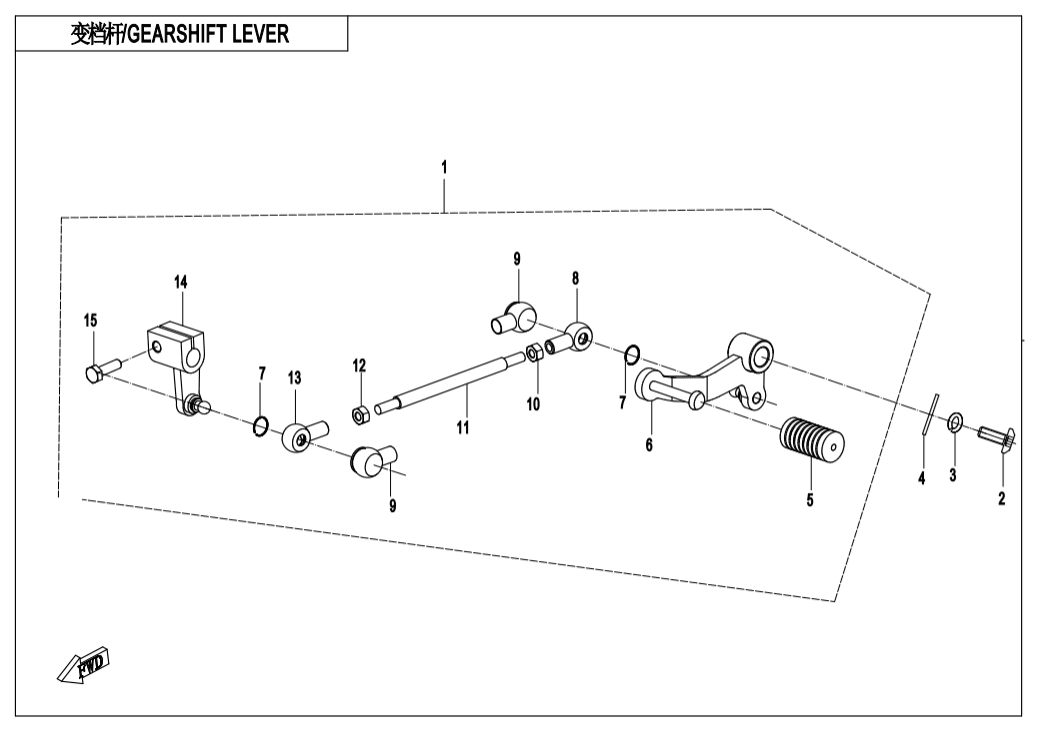 F03-2 GEARSHIFT LEVER