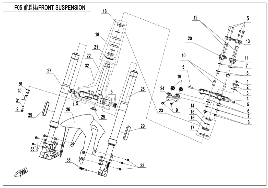 F05 FRONT SUSPENSION