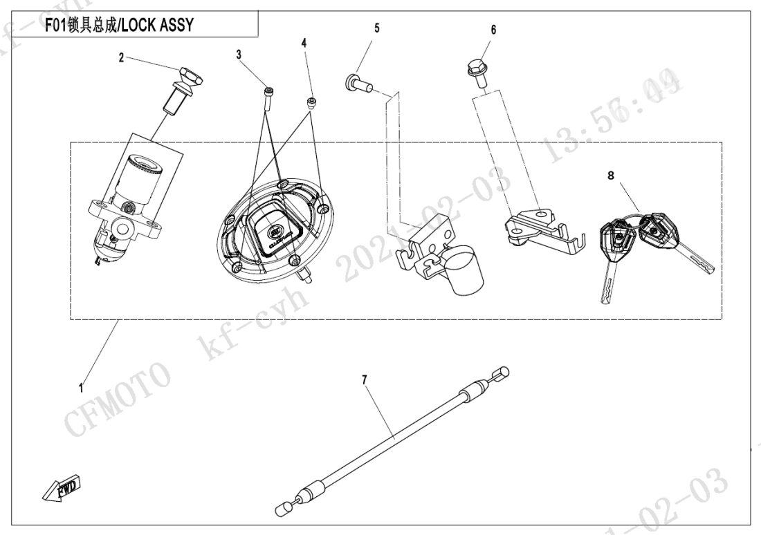 F01 LOCK KITS