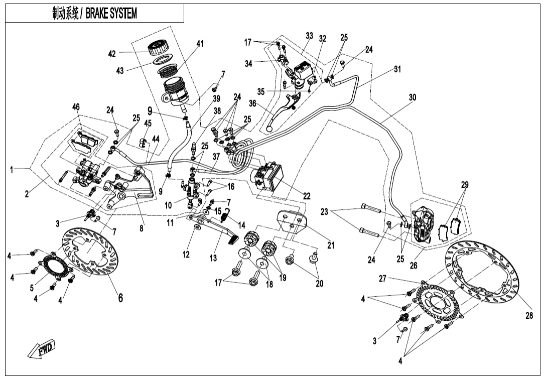 F08-C-V3 BRAKE ASSY(ABS)