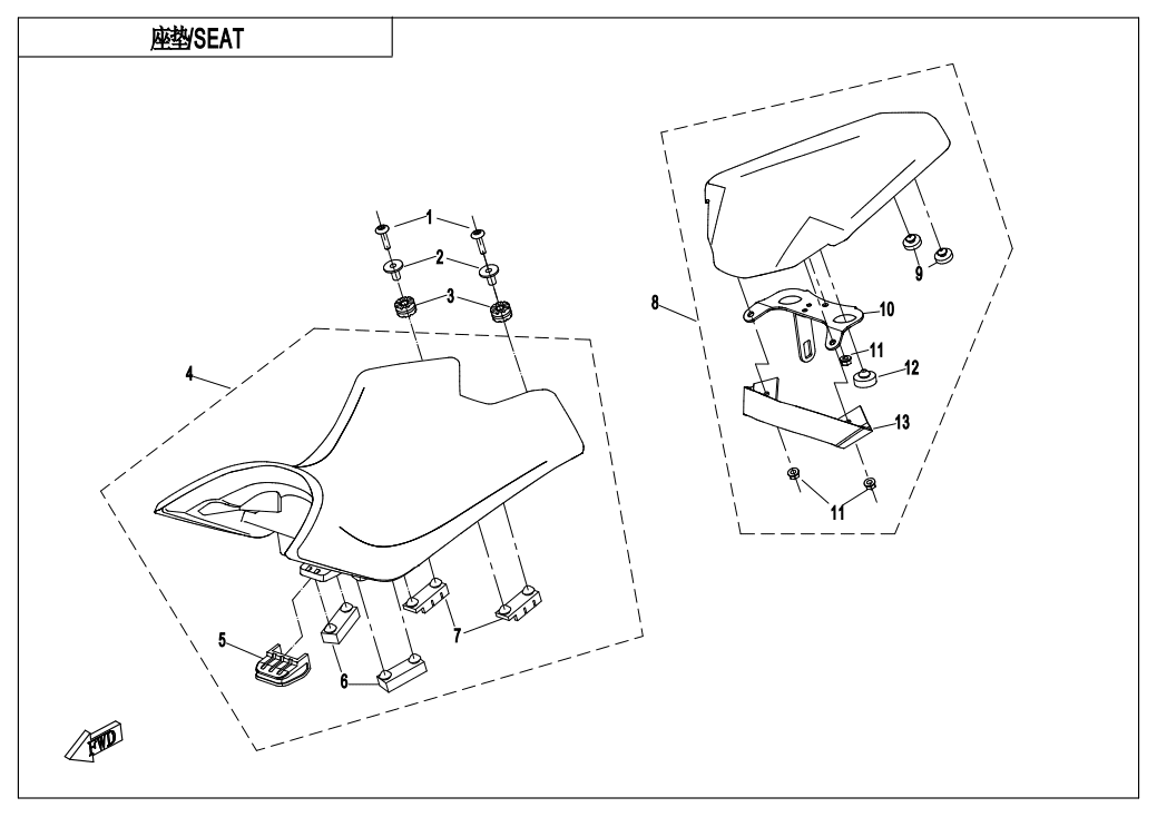 F13-A SEAT