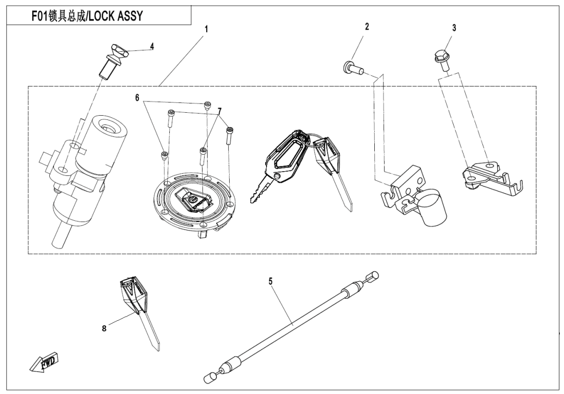 F01 LOCK KIT