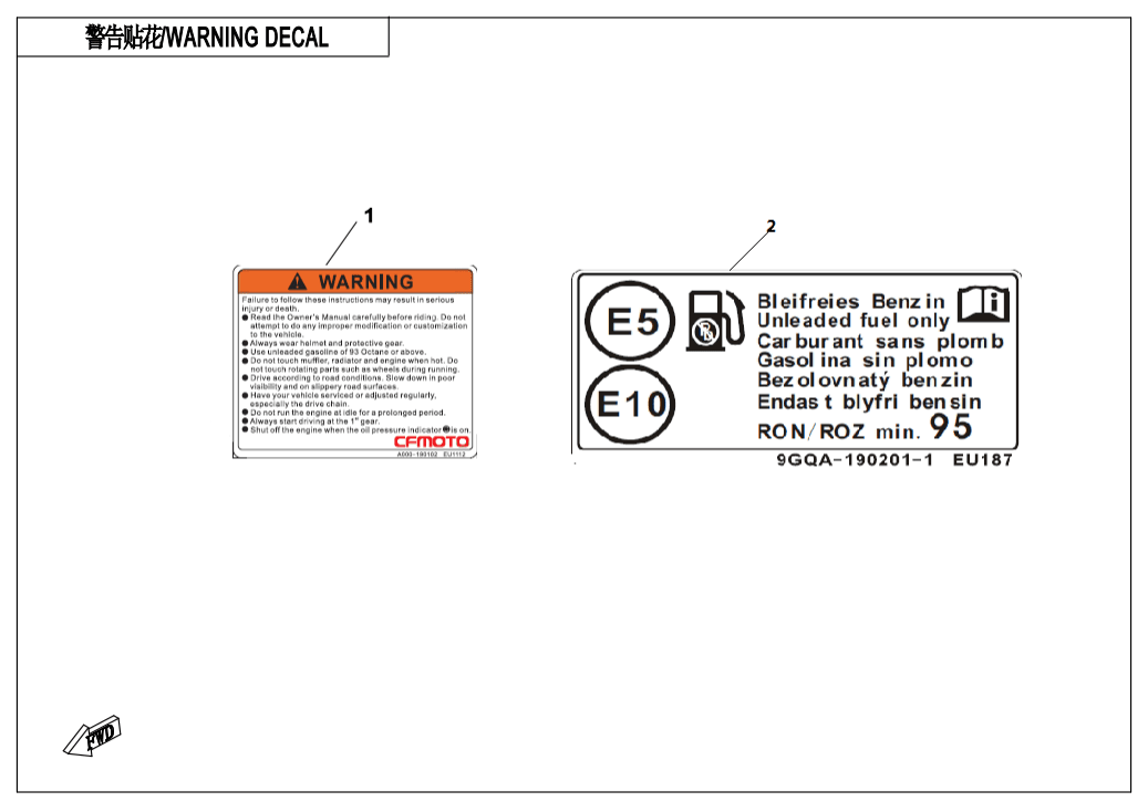 F19-1-V1 WARNING DECAL