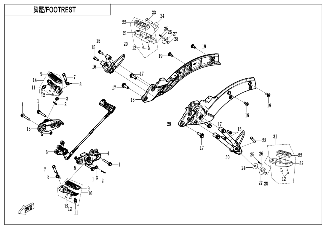 F14 FOOTREST