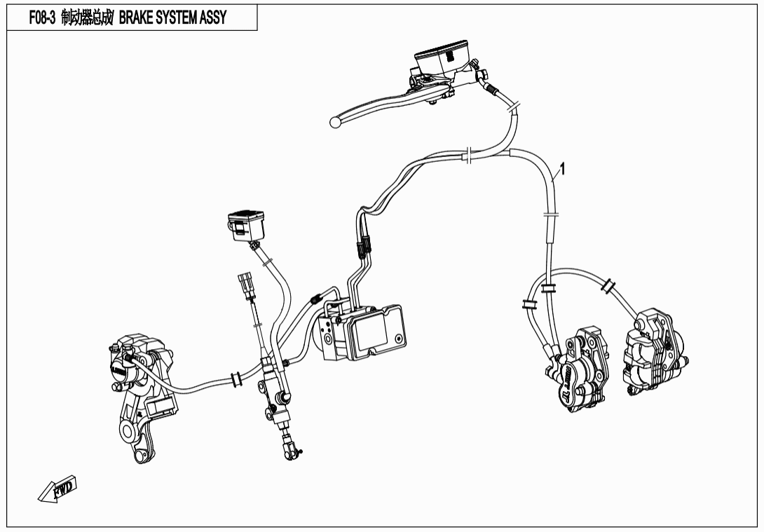 F08-3 BRAKE  ASSY