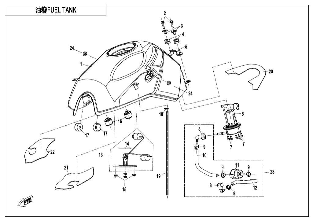F12 FUEL TANK