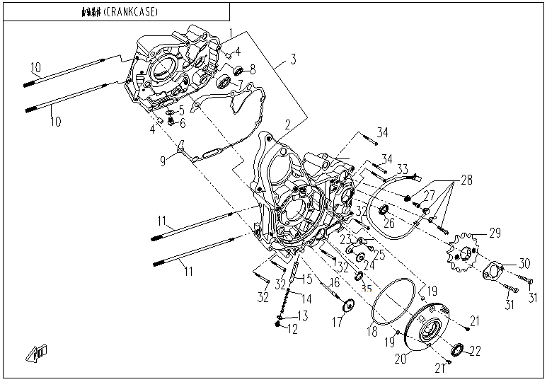 E01-1 CRANKCASE