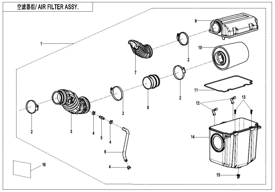 F41 AIR FILTER ASSY.