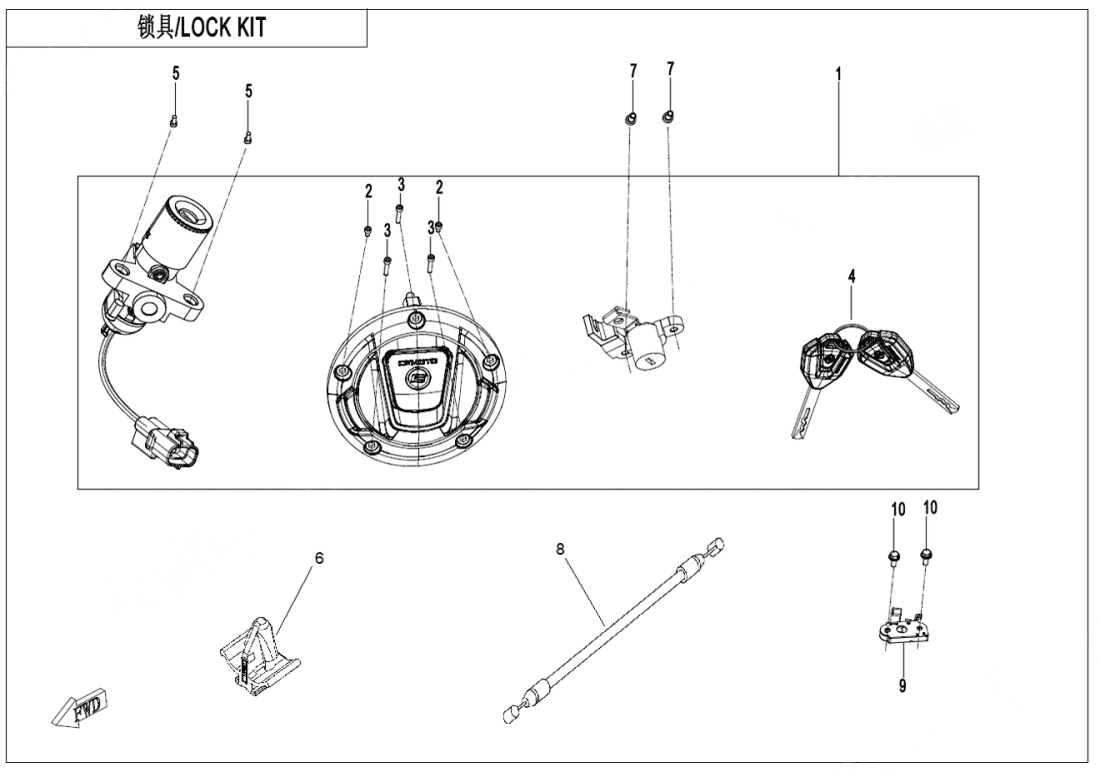 F01 LOCK KIT