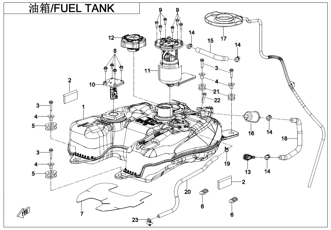 F12 FUEL TANK