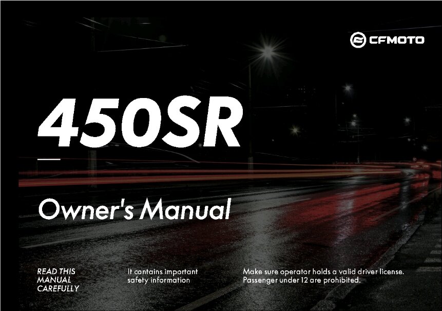 F38 OWNERS MANUAL