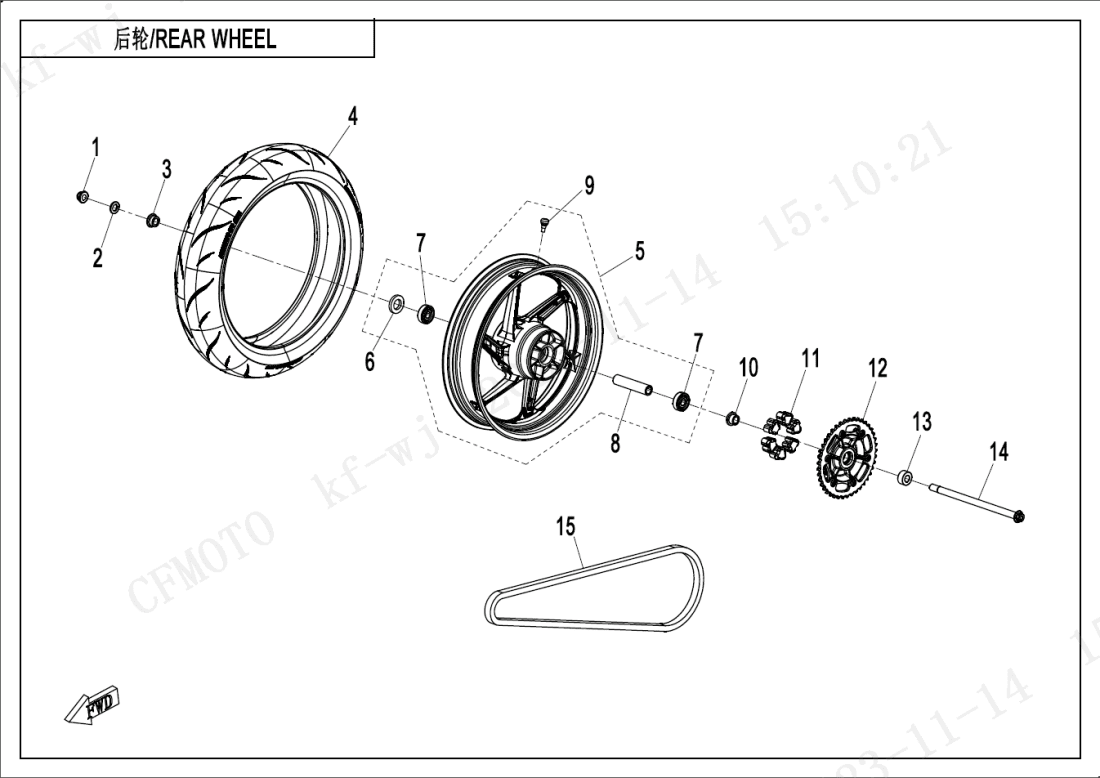 F11 REAR WHEEL