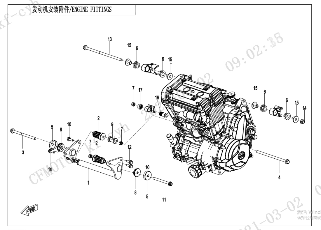 F00 ENGINE FITTINGS